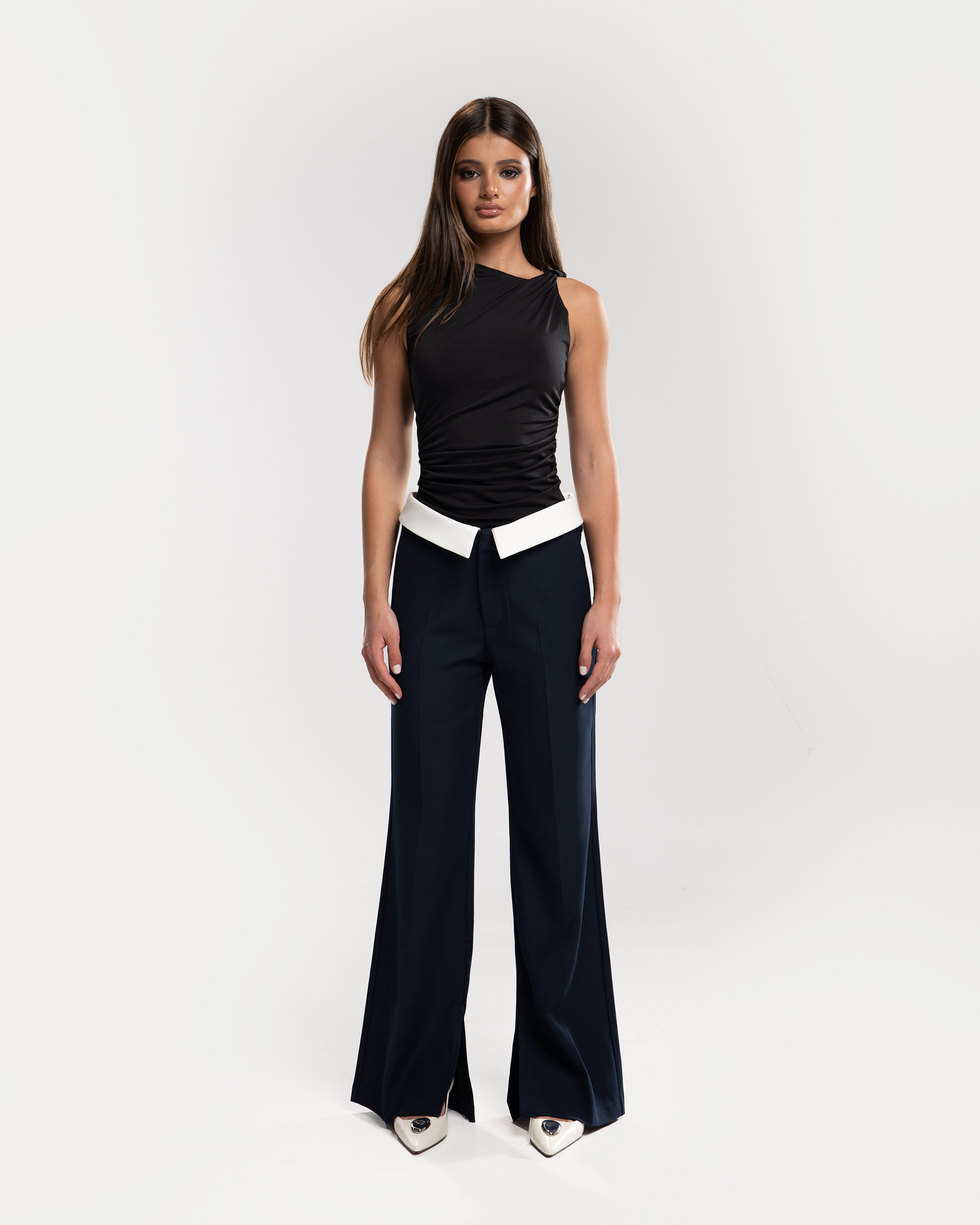 Versatile Tailored Navy Trousers