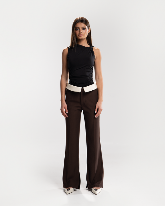 Versatile Tailored Brown Trousers
