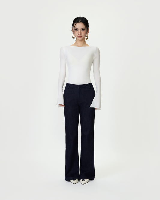 Straight Cut Indigo Jeans