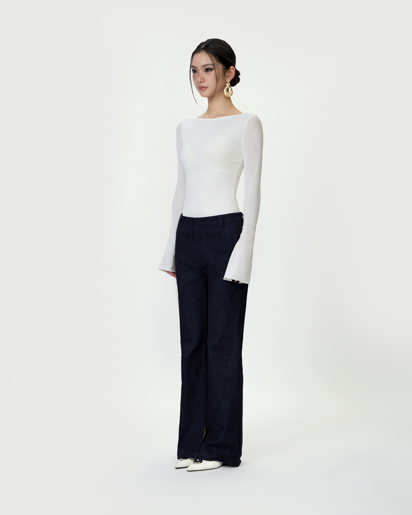 Straight Cut Indigo Jeans