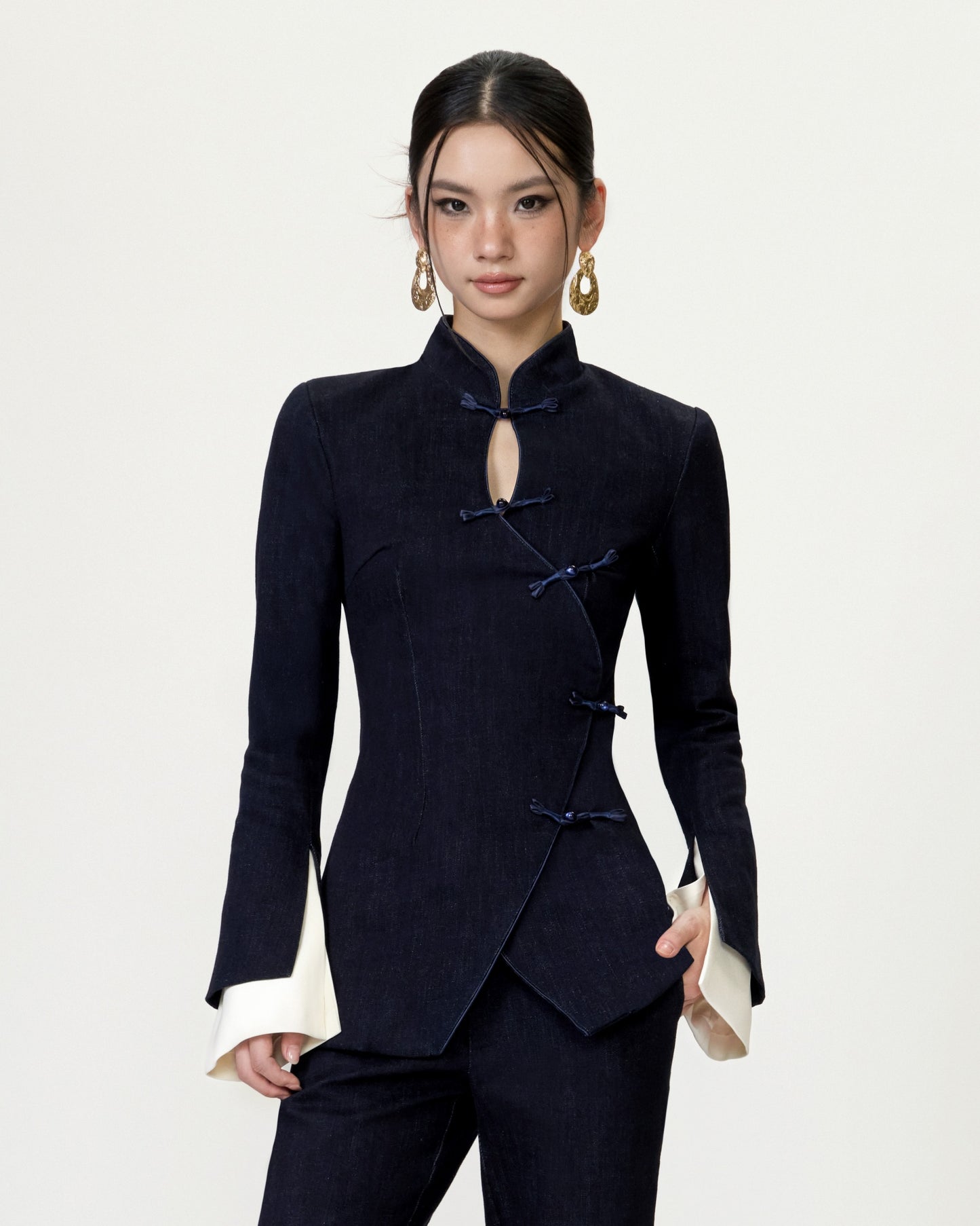 Indigo Structured Top