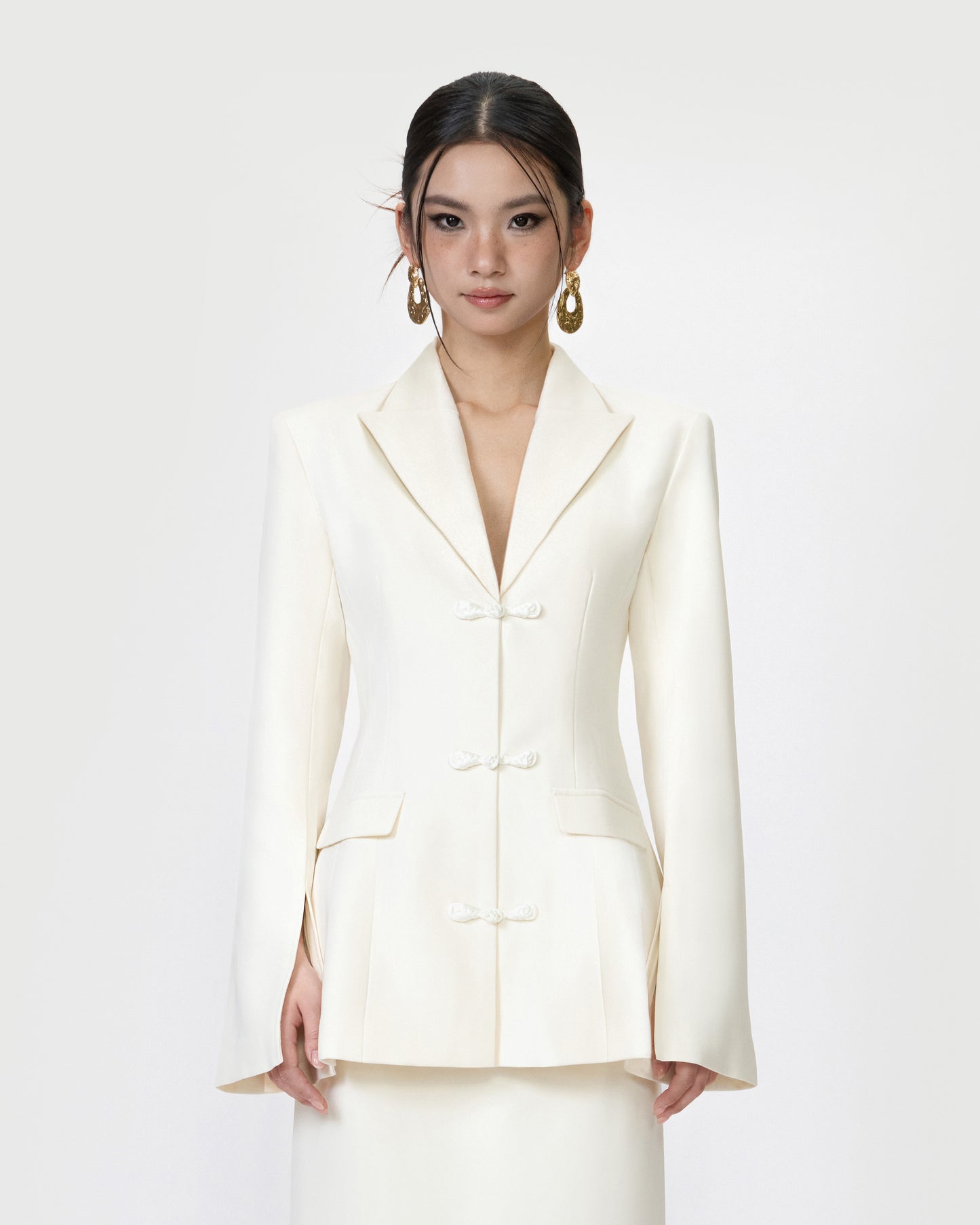 Yang Ivory Tailored Blazer
